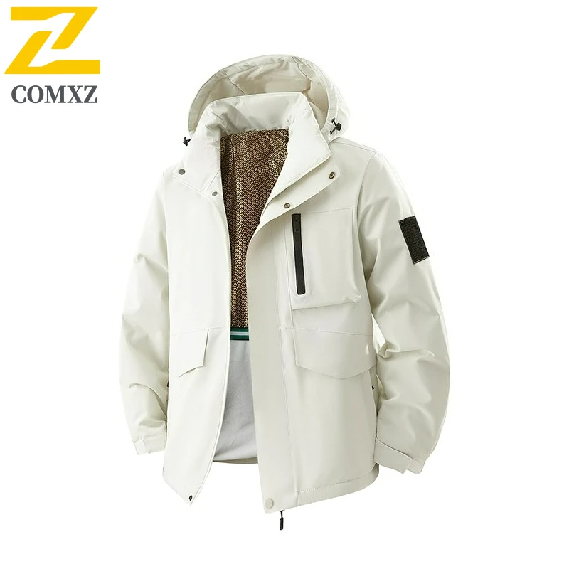 

Maxbarley модная мужская куртка новая утолщенная ветрозащитная куртка для альпинизма на открытом воздухе со съемным капюшоном дорожное теплое зимнее стеганое пальто