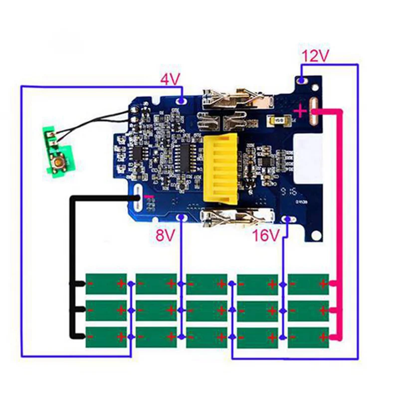 【Lowest-Price!】3Pcs BL1830 Li- Battery BMS PCB Charging Protection Board For  18V Tool