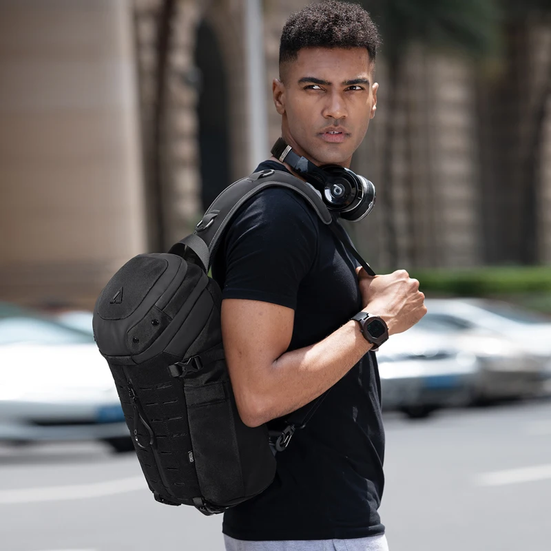 OZUKO Large Capacity Men Chest Bag Waterproof Crossbody Bags for Male Short Travel Messenger Sling Bag Fashion Shoulder Bag New