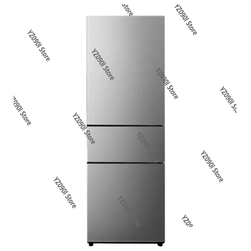 Compact 210L Triple Door Fridge Freezer Energy Efficient Household Rental Cold Storage Fridge