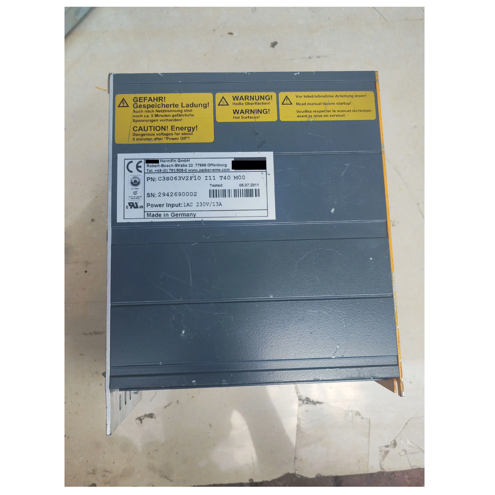 C3S063V2F10 I11 T40 M00 Servo Drive Com garantia