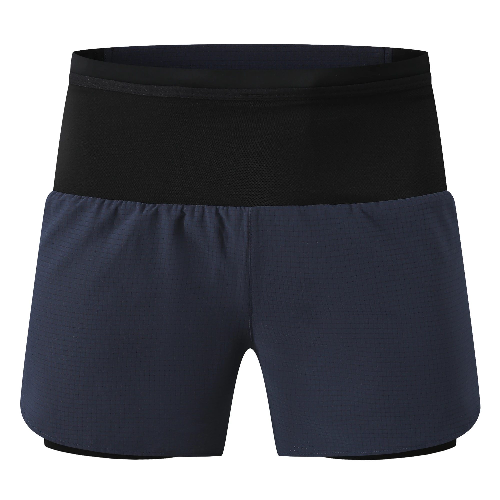 Herren 2-in-1 Marathon-Laufshorts mit Taschen für Outdoor-Sport, Training, Fitness und Wandern, Atmungsaktiv und Schnelltrocknend – Detail 6