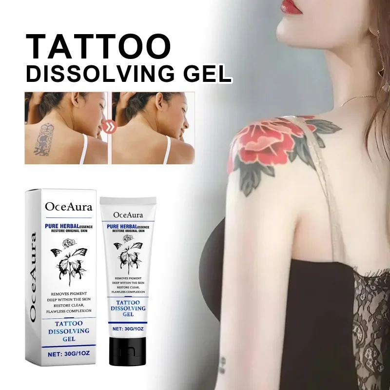 30g Tattoo Dissolving Gel Dissolve Tattoo Repair Skin Moisturizing Painless Deep Cleansing Care Gel - Natural Fading