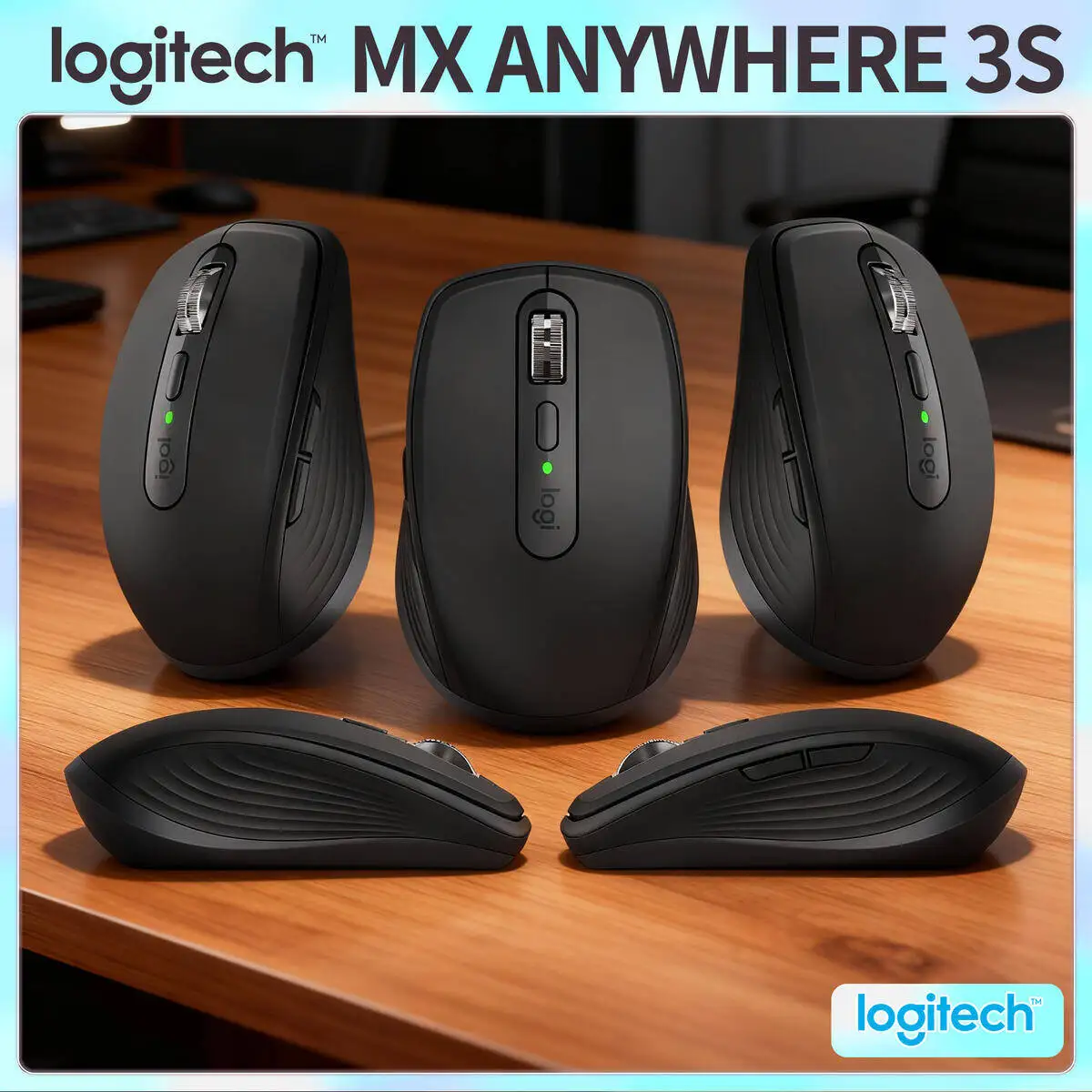 

Logitech MX Anywhere 3S Bluetooth Office Mouse Fast Scrolling for Windows Mac PC Office Work