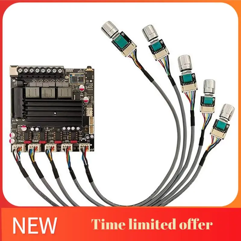 

A42T-ZK-APTX1 Bluetooth Digital Amplifier 2.1 Channel Qualcomm BT Amplifier Board 100W+100W+200W Bass Amp QCC3034+TPA3221