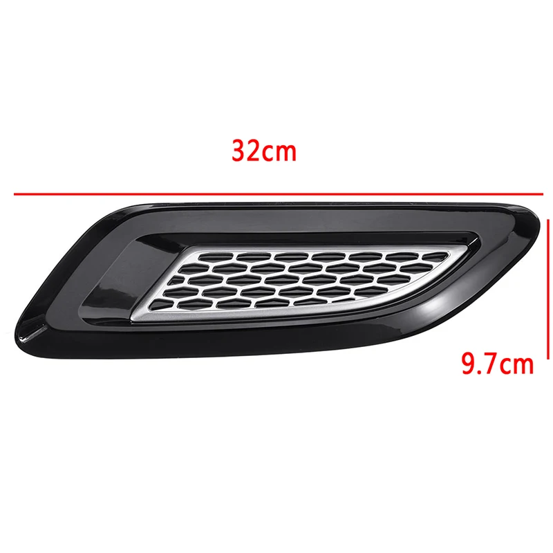 2Pcs Car Hood Air Vent Wing Trim for Land Rover Range Rover Sport Evoque Discovery 4 Freelander 2 2007-2018 Exterior Accessories