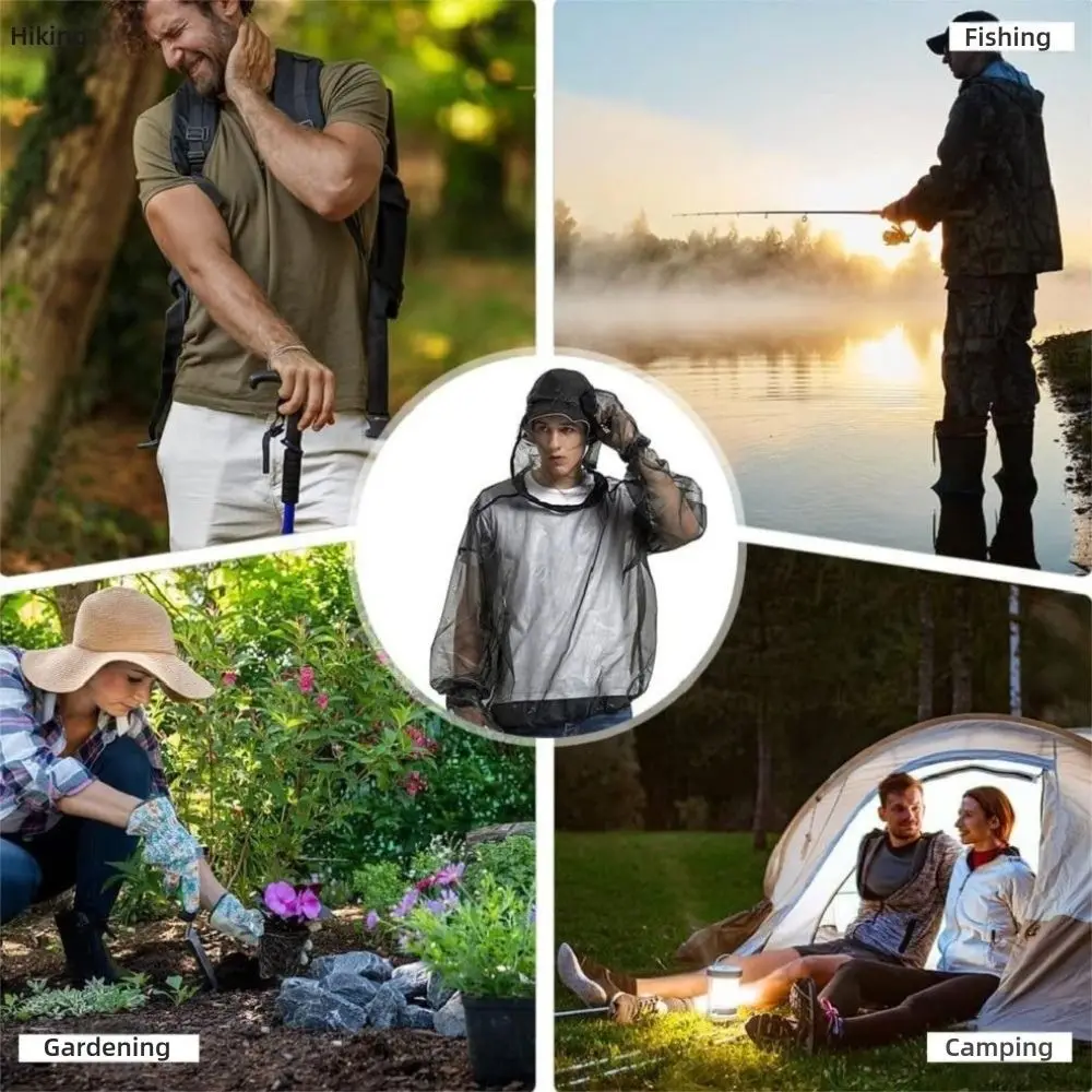 New Ultra-fine mesh Anti-mosquito Suit Lightweight Breathable Mosquito Suit Mosquito Proof Clothing Outdoor