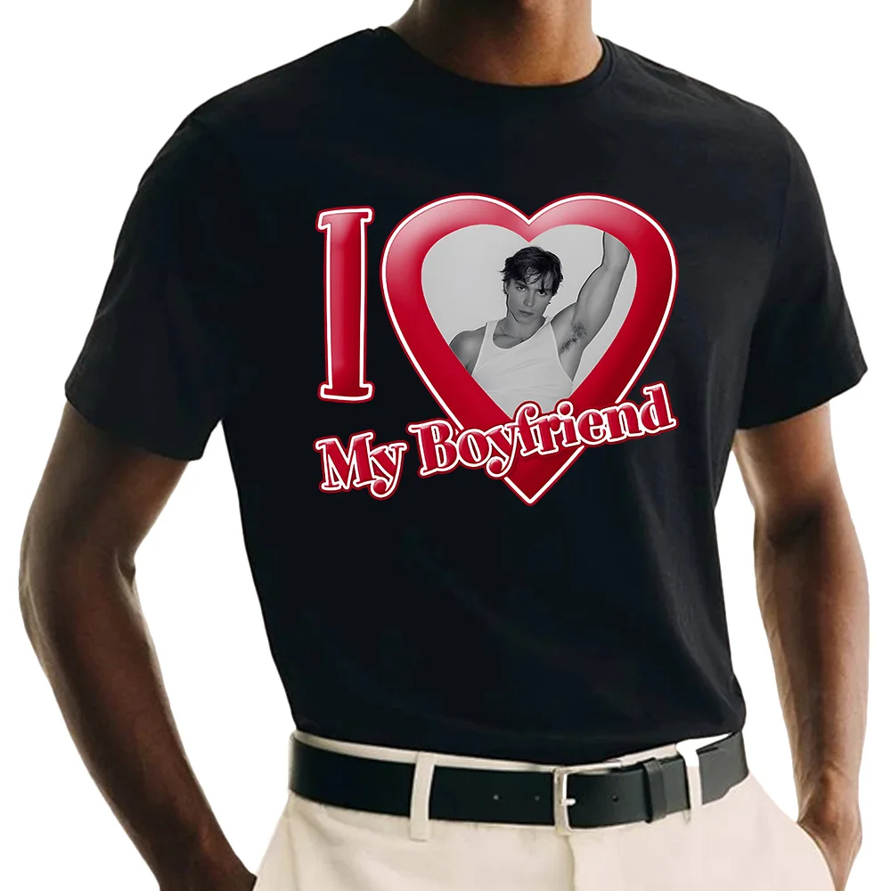 I Love My Boyfriend Nicholas Chavez T-shirt The Menendez Brothers Movie Printing Tshirts Cotton High Quality Mens Tees Unisex