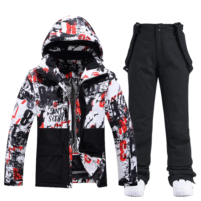 Snow Suit Sets for Men and Women, Snowboarding Clothing, Outdoor Wear, Waterproof Costume, Skiing Jackets, Pants, Unsex,-30