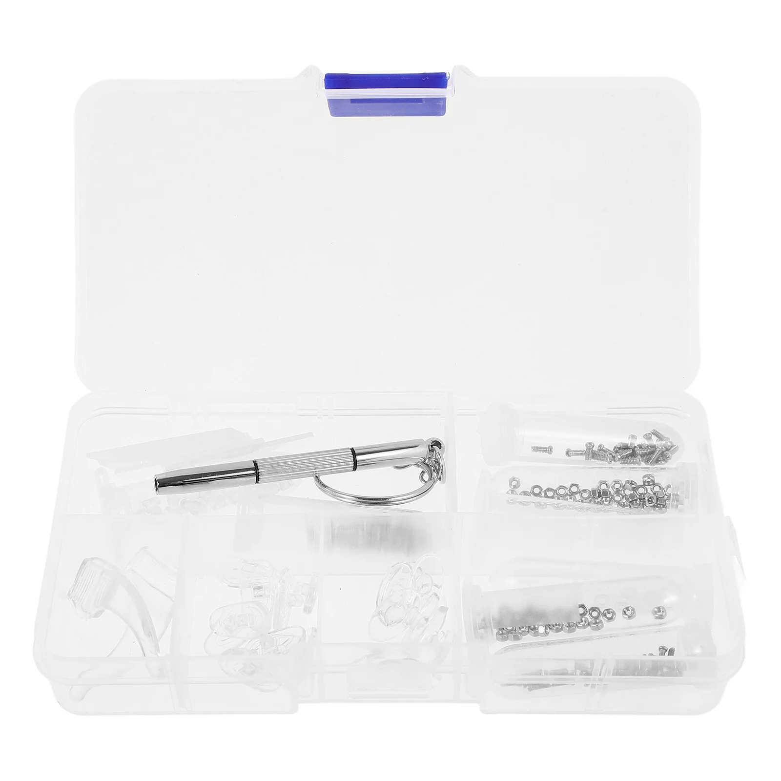 

1 set Glasses Repair Eyeglass Tool Screws Nose Pads Sunglasses Glasses Repair Kit Travel Lightweight Durable Practical