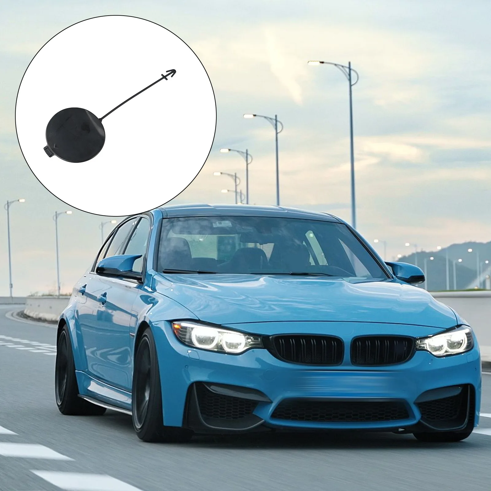 Car Maintenance Front Tow Hook ABS Plastic Cover 6.3*6.3*6.3 User-Friendly Replacement Process Weather Resistant Material