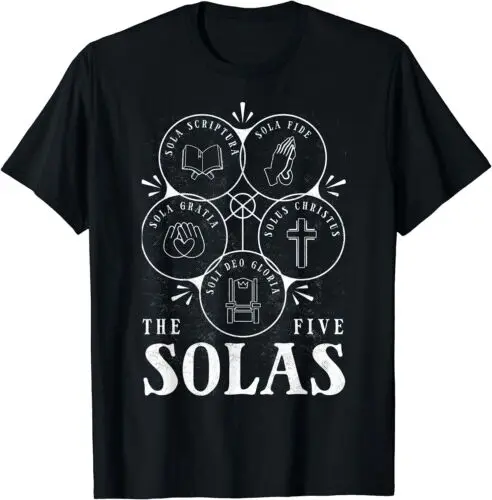 Protestant, Christian Reformation, 5 Solas Best T-Shirt S-5XL