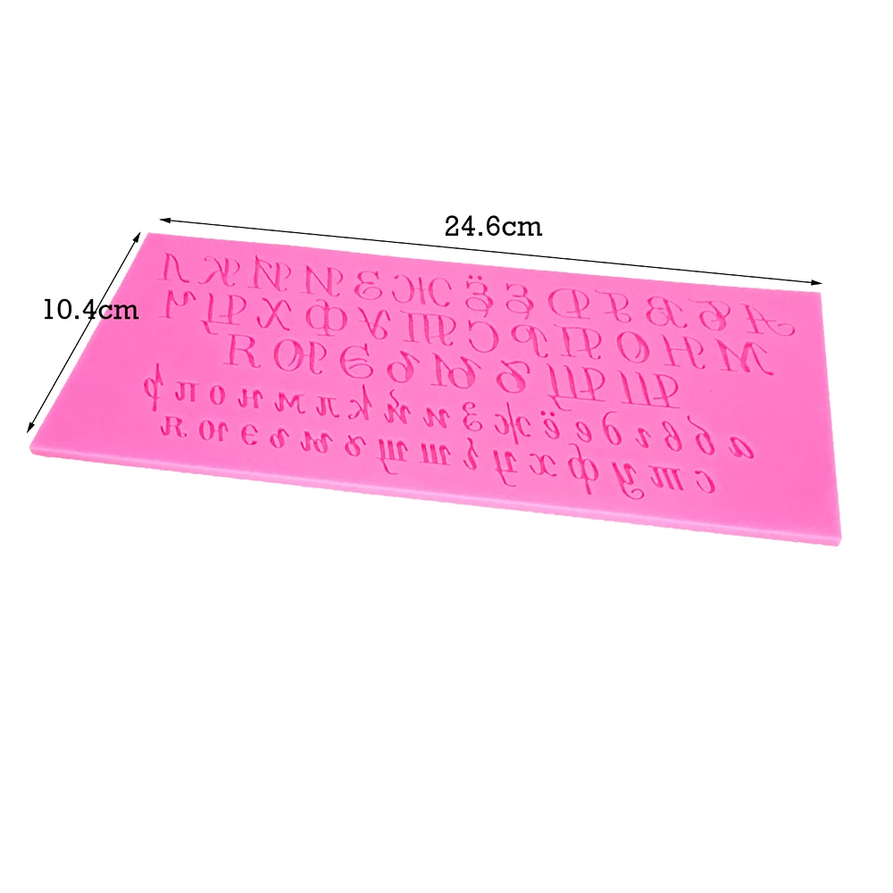 Russian Alphabet Silicone Mold Russian Letters Chocolate Mold Cake Decorating Tools Fondant Molds Jelly Cookies Baking Mould
