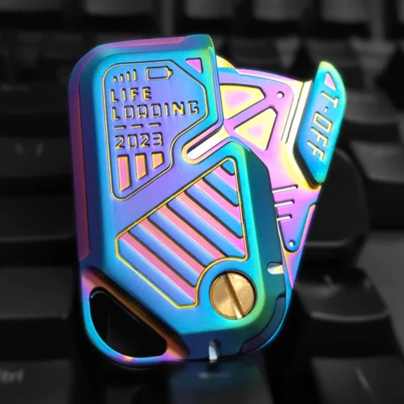 تململ المغناطيسي دفع بطاقة رمي بطاقات دفع لوحة الميكانيكية المنزلق اللمس عملة EDC المعادن الحسية تخفيف لعبة لتخفيف التوتر