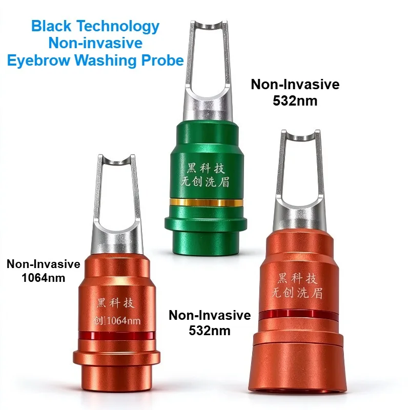 Nd Yag Laser Handle Probe Non-Invasive Probe 1064nm 532nm Picosecond Eyebrow Washing Tattoo Removal Beauty Machine Spare Part