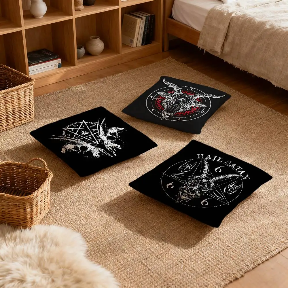 

Devil Goat S-Satan Skeleton Pillow Case Multi sized car cushions, luxurious home sofas, decorative pillowcases