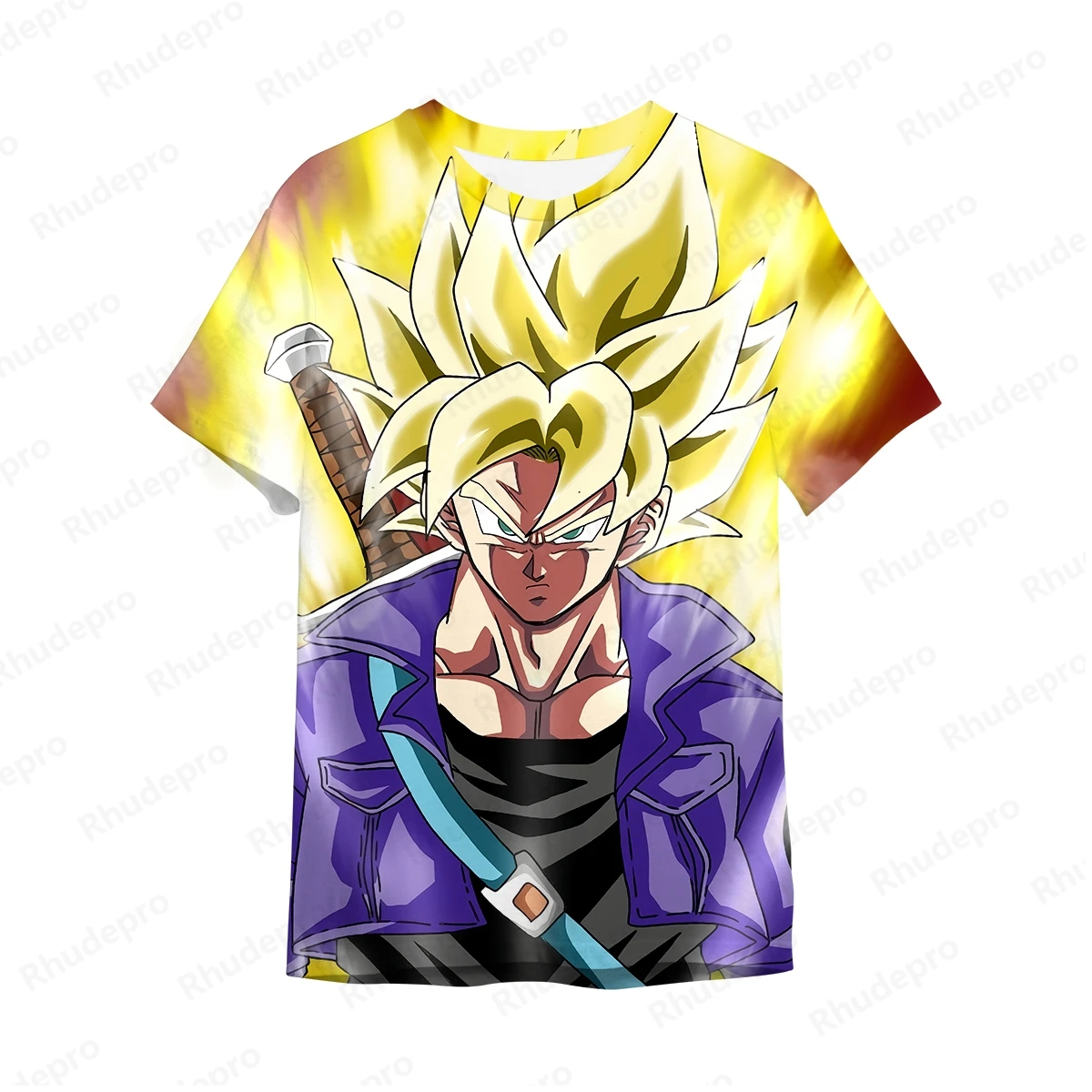 

Trunks Men T Shirt Dragon Ball Hip Hop Clothing Men's Children T-shirt Y2k Tops Fashion Oversized Goku Harajuku Style Anime