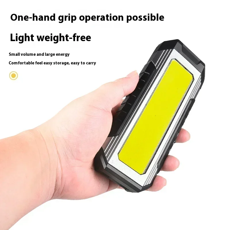 Waterproof with Magnet Flashlight Portable COB Work Light 4000mAh Flashlights Multimode 18650 Camping Torch Light XPE Lantern