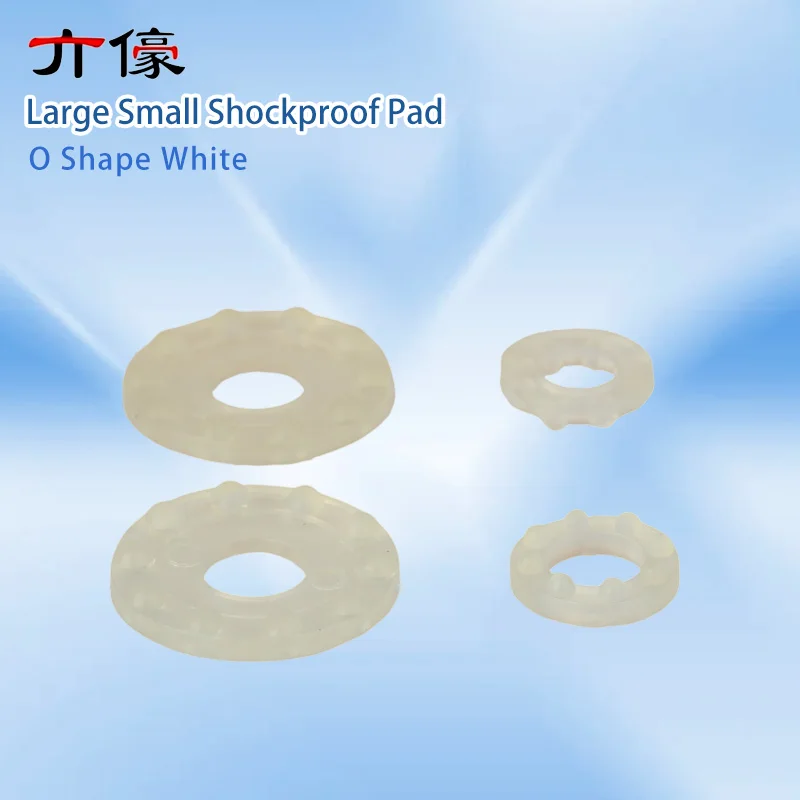 10PCS 810487 810488 Original Jack Simple Lifter Presser Foot Solenoid Upper Cushion, O Shape White Large Small Shockproof Pad