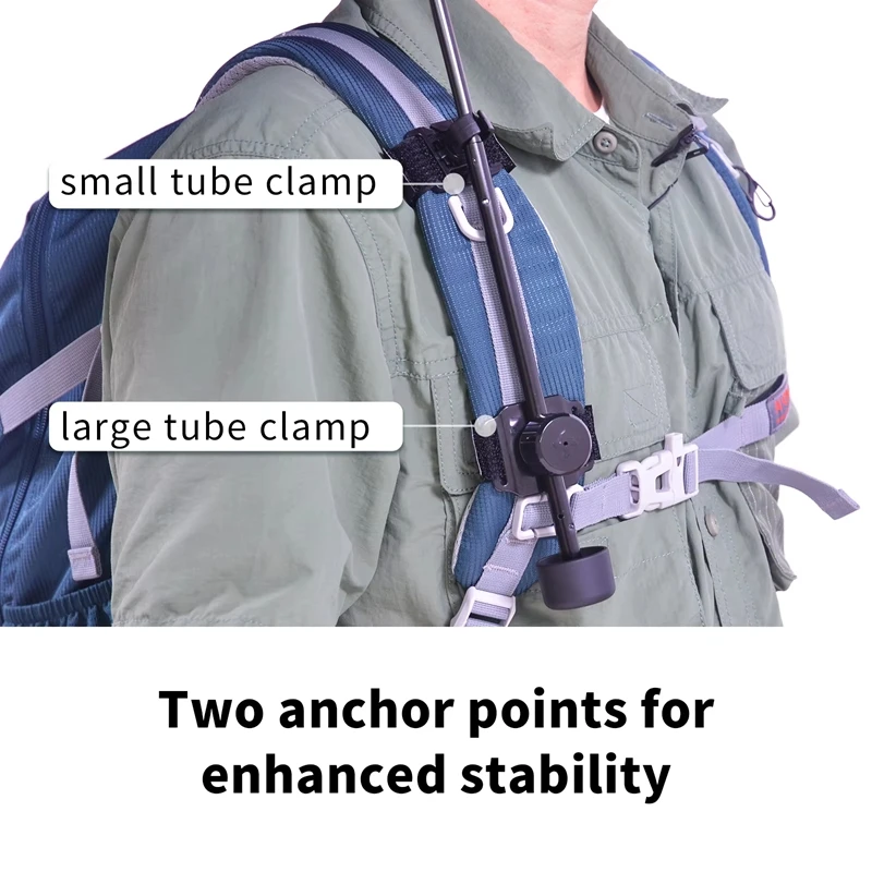Outdoor Hiking Trekking Portable Umbrella Holder No Handheld Umbrella Fixture Backpack Clip Rain Gear Umbrella Accessories