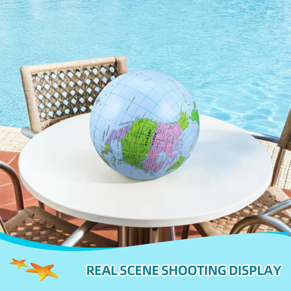 كبير بولي كلوريد الفينيل نفخ غلوب خريطة الأرض بالون لحمام السباحة الصيف الشاطئ حفلة المياه لعبة للهواء الطلق طفل تعلم الجغرافيا الدعائم #6
