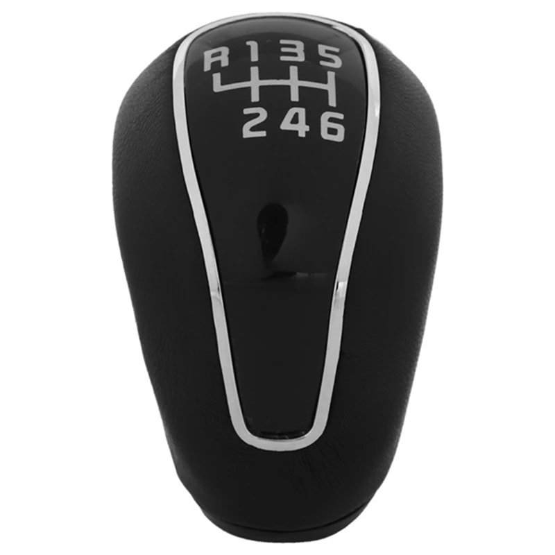 6 Speed PU Leather Car MT Gear Shift Knob Lever Stick Shifter Knob For Kia Forte Cerato K3 2012-2016 43711A2300D3B