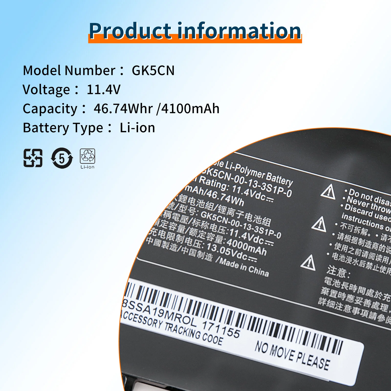 Bvbh GK5CN-00-13-3S1P-0 Batterij Voor Mechrevo X8ti Z2 Machenike T90 Plus T90-T3p F117-B F117-B6 Gk5cn Gk5cn4z Gk7cn6z