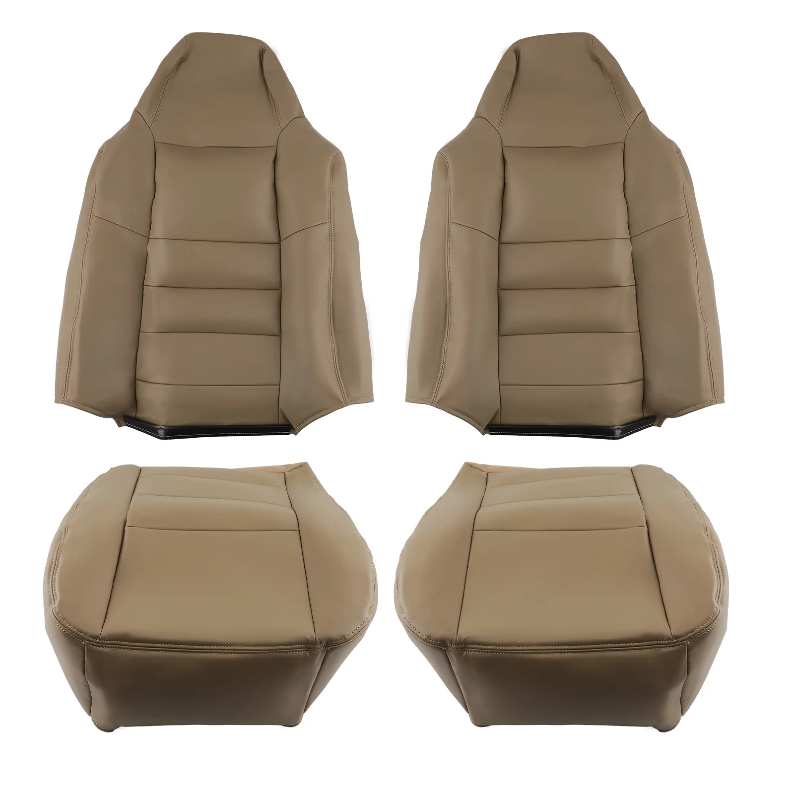 

Tan Front Leather Seat Cover For Ford F350 F450 Super Duty Lariat 2002-2007