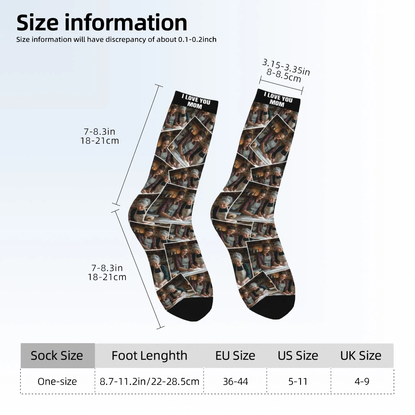 جوارب صور مخصصة للجنسين جوارب مخصصة جوارب منقوشة شخصية صورة مثيرة للاهتمام وجوارب نصية جوارب مخصصة