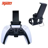 Black Adjustable Foldable Mobile Clip Phone Stand For PS5 Controller Joystick Holder Mount Bracket Holders For PS5 Gamepad