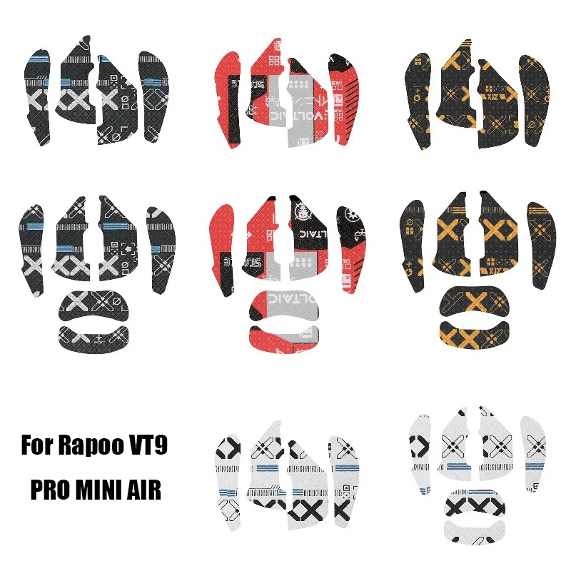 Mouse Grip Tape Sticker For Rapoo VT9 PRO MINI AIR Non Slip Suck Sweat Black Gaming E-Sports Gamer Accessories Anti-slip Sticker