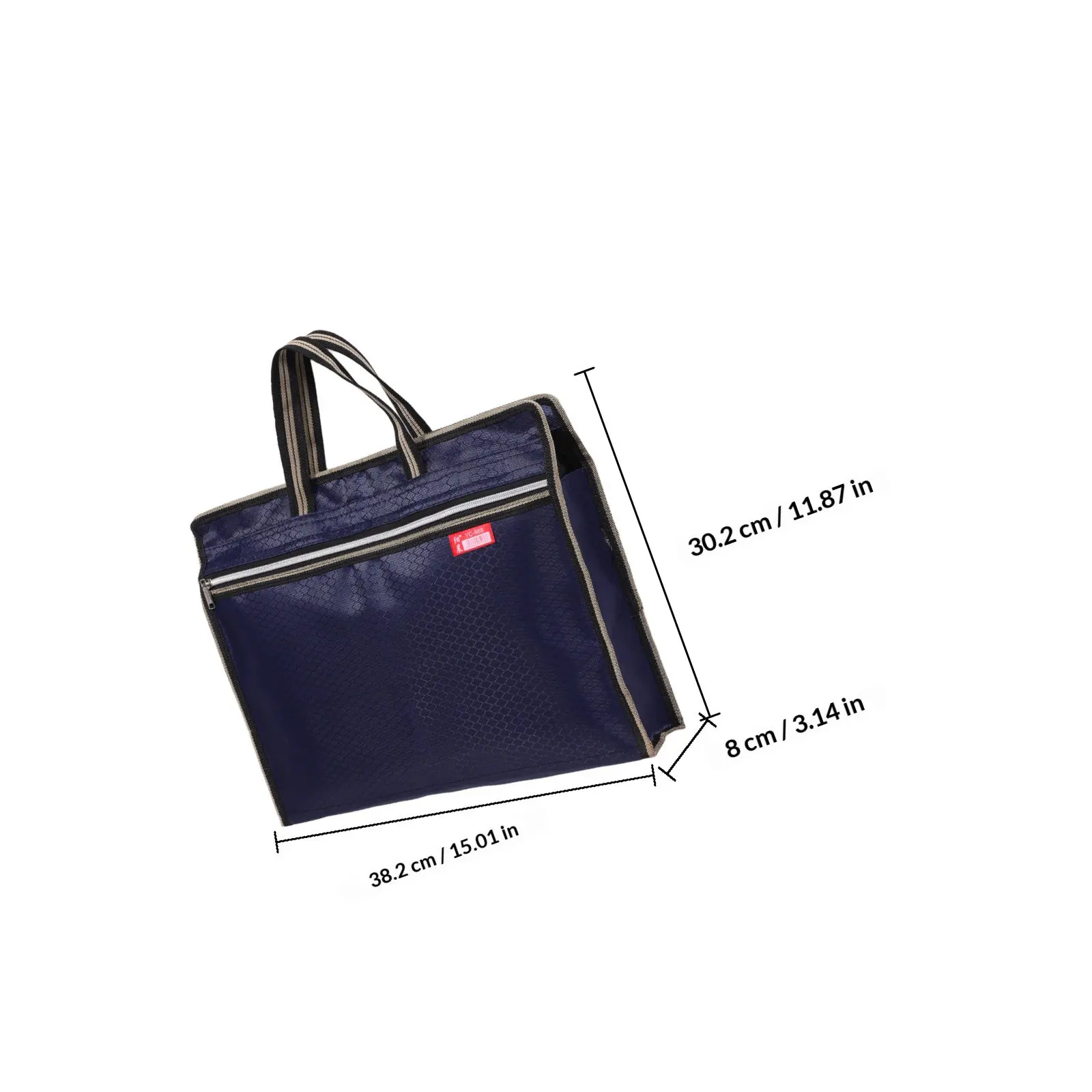 Portable Waterproof Dual Layer Organizer Document File Bag Oxford Large Capacity Tote Laptop Books Business Travel
