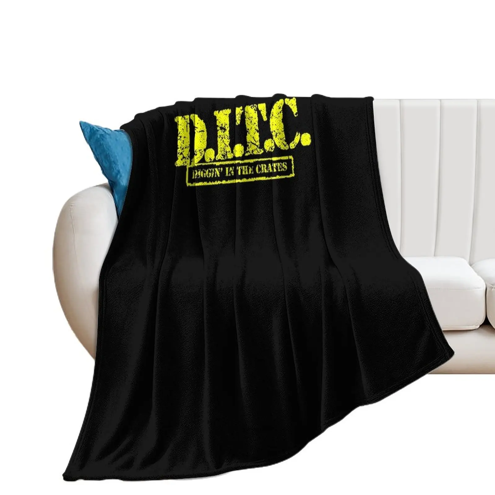 Ditc Crew Replica Rawkus Diggin in The Crates Late 90s Throw Blanket Beach Summer Blankets