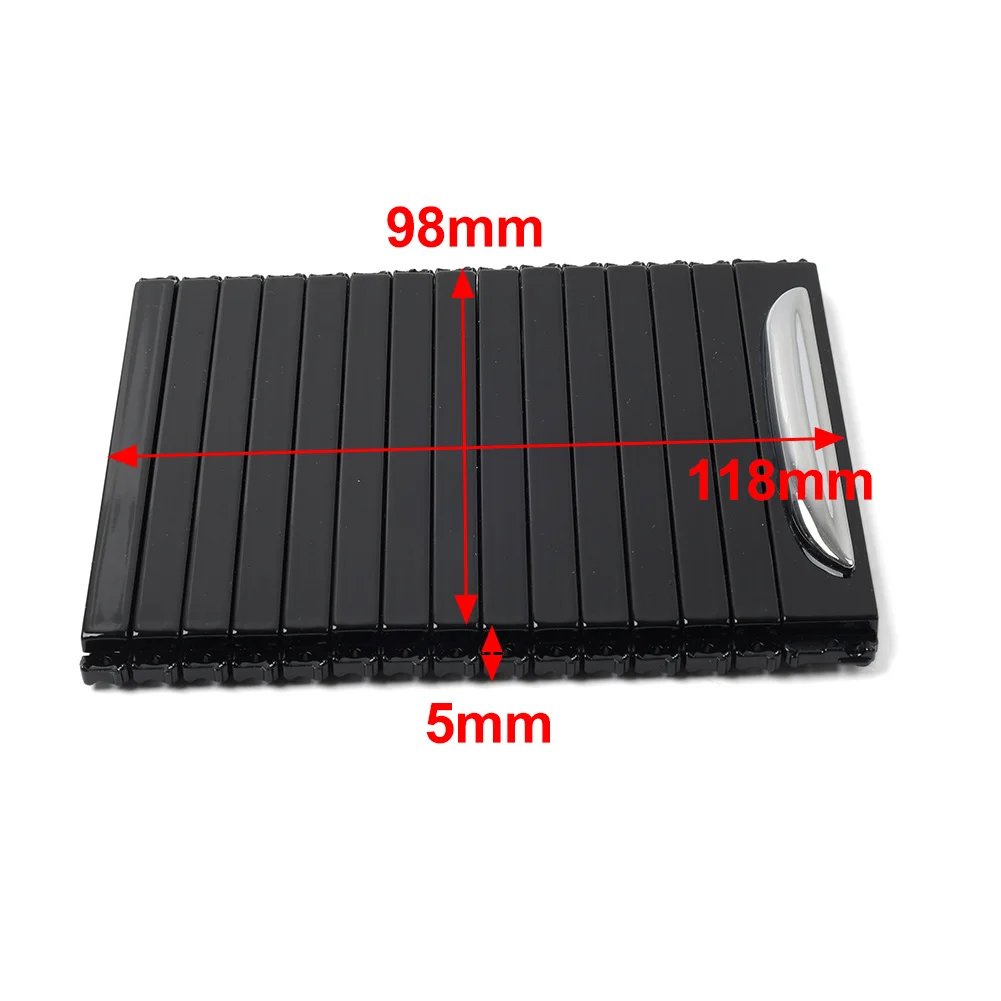 1Pc Auto Interior Center Console Cup Holder Roller Blind Black For Jaguar XJ XJR XJR575 2010 -2019