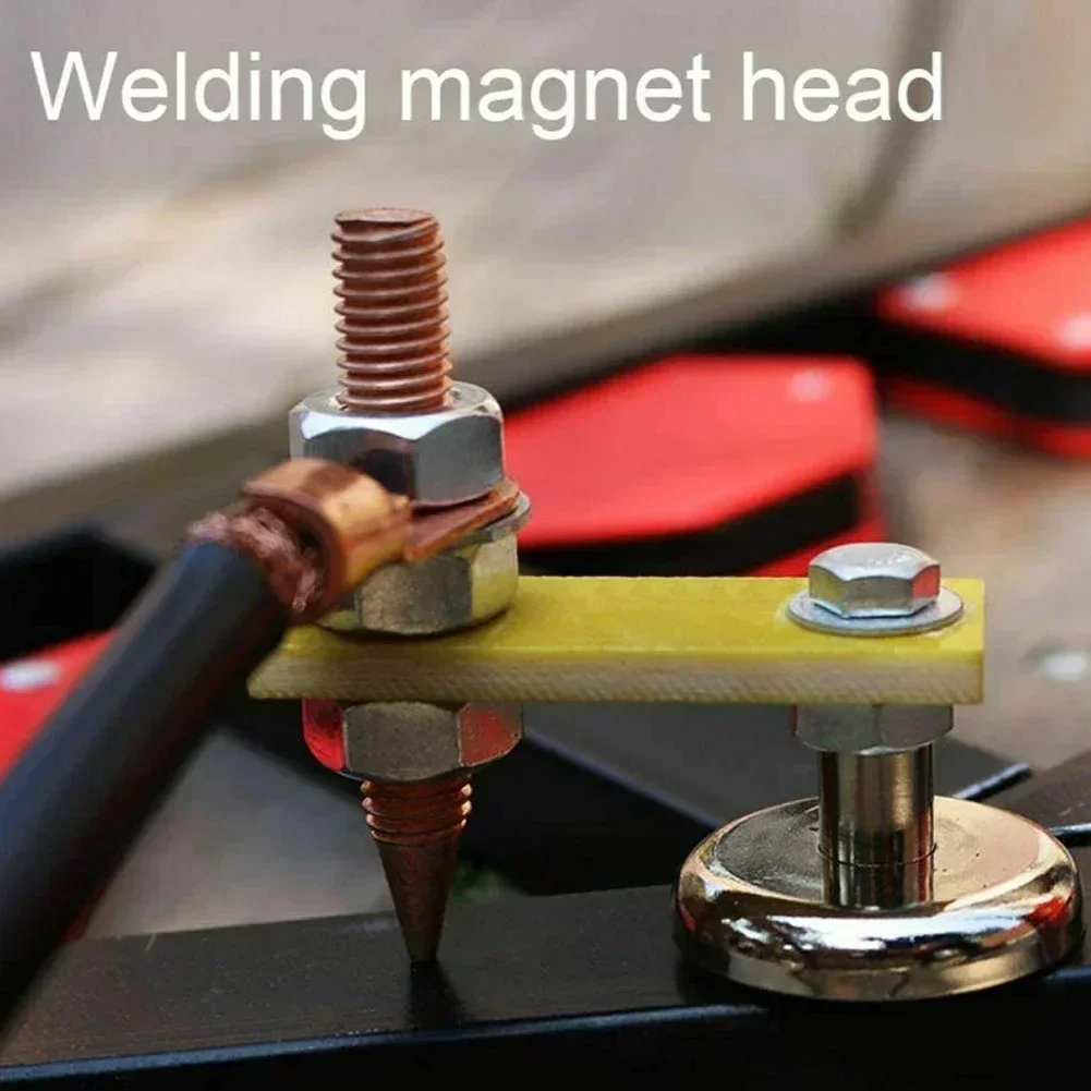 Welding Magnet Head Magnetic Support Clamp Holder Fixture Strong Welder Large Suction Absorbable Weight 3KG Without Wire Tail