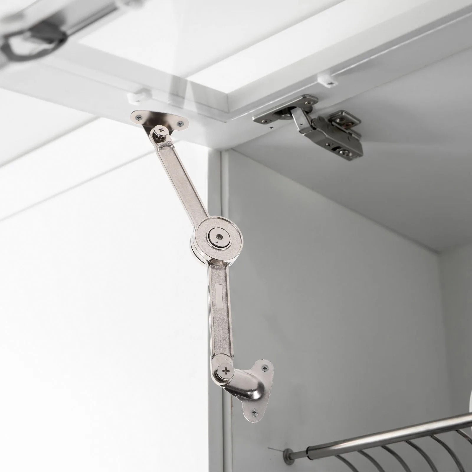 1 مجموعة الغاز الربيع تبختر الثقيلة خزانة للطي غطاء البقاء دعم المفصلي لصدر صندوق خشبي خزانة المطبخ لينة إغلاق رفع