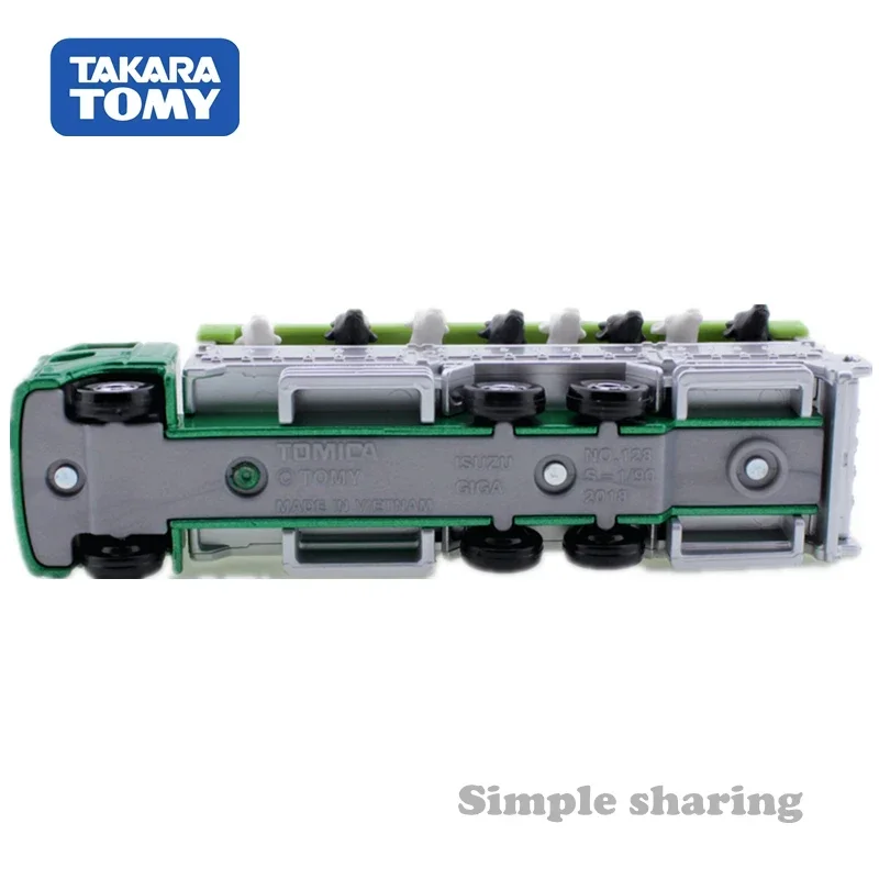 Takara โมเดลของเล่นของขวัญวันคริสต์มาสสำหรับเด็กผู้ชายลูกเต๋าของเล่นสำหรับเคลื่อนย้ายวัว No.139แบบหล่อมอเตอร์รถยนต์โลหะ