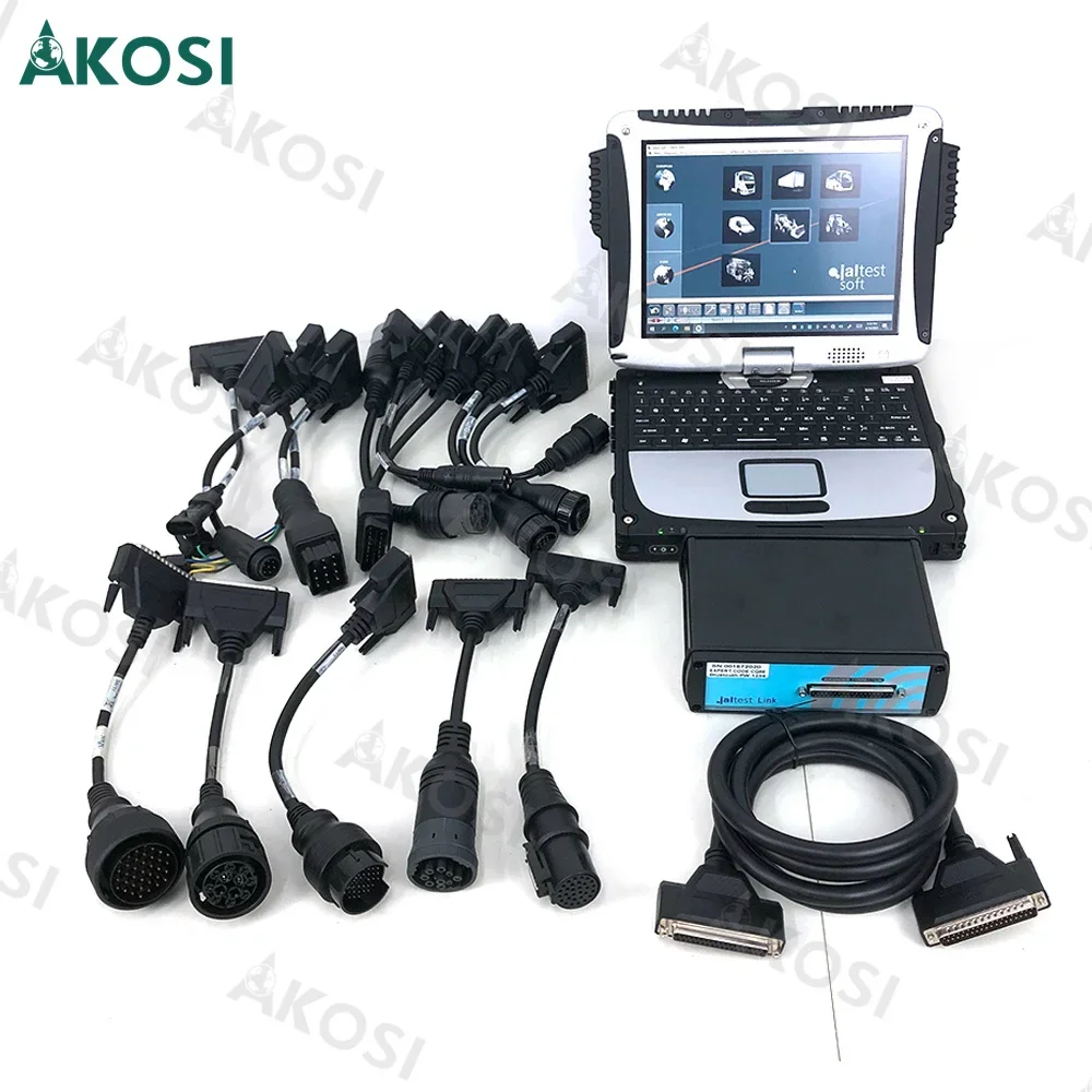 

Truck Multi Brand Diagnostics Diesel Diagnosis Interface Heavy Duty Truck Diagnostic Tool Jaltest Link+CF19 Laptop