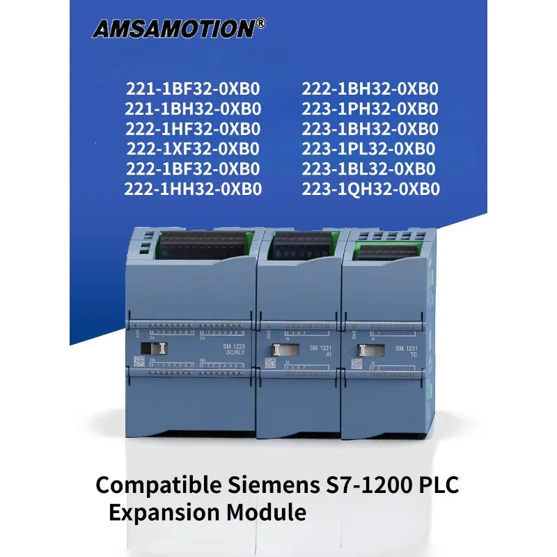 

Compatible Siemens S7-1200PLC Expansion Digital Module 221 222 223-1BF32/BH32/HF32/XF32/1HH32/PH32/1PL32/BL32/QH32-0XB0