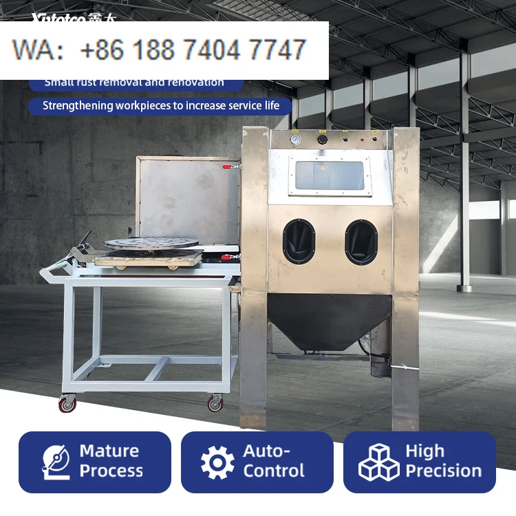 CE Portable Rust-removal Sandblaster Cabinet Water vapor Sandblasting Machine Efficient Stainless Steel Sandblaster