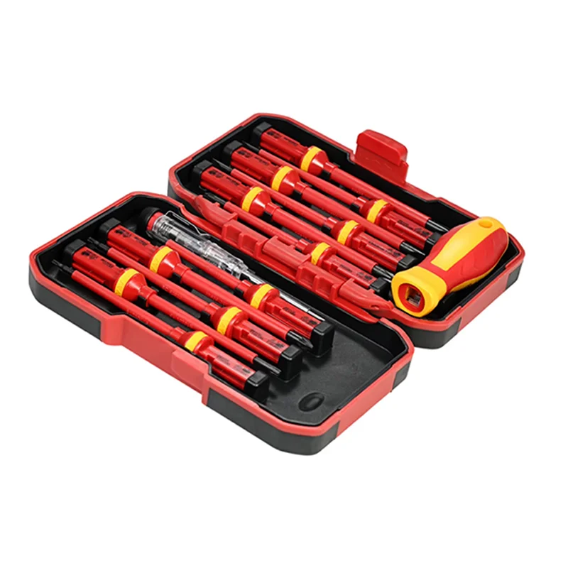 13pcs 8pcs Electrician Repair Tools Kit 1000V Insulated Screwdrivers Set with Magnetic Bits Perfect for Electrical Maintenance