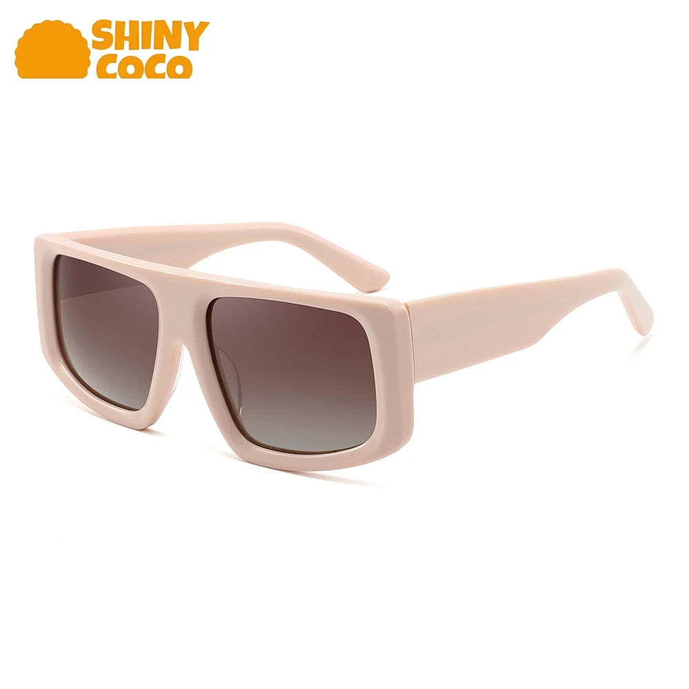 

ShinyCoCo Luxury Brand 2025 New Metal Framed Polygonal Fashionable And Light Luxury Polarized Sunglasses For Women