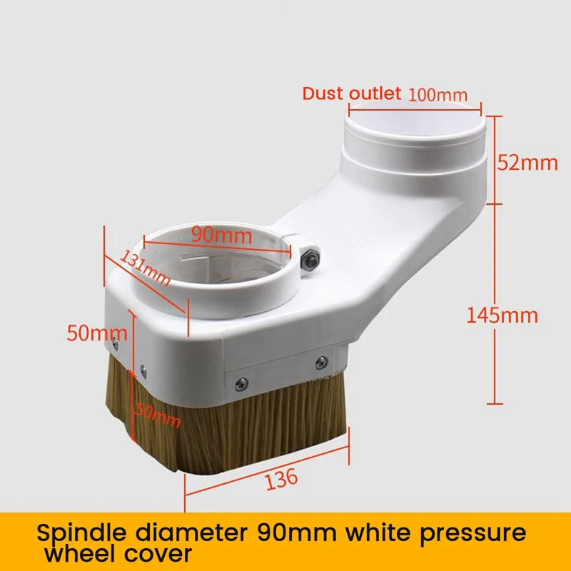 90Mm Engraving Machine Spindle Brush Dustproof Brush Vacuum Cleaner Dustcollector CNC Router Engraving Milling Machine Durable