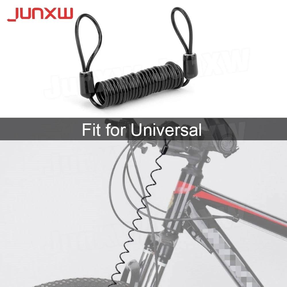 Cycling Accessories Bike Spring Cable Lock Anti-Theft Rope Alarm Disc Lock Bicycle Security Reminder Motorcycle Theft Protection