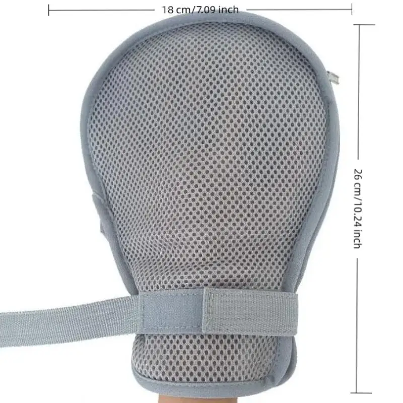 قفازات القيود سهلة التنظيف المضادة للخدش قفازات شبكية ناعمة لكبار السن القيود قفازات منع الخدش تنفس #6