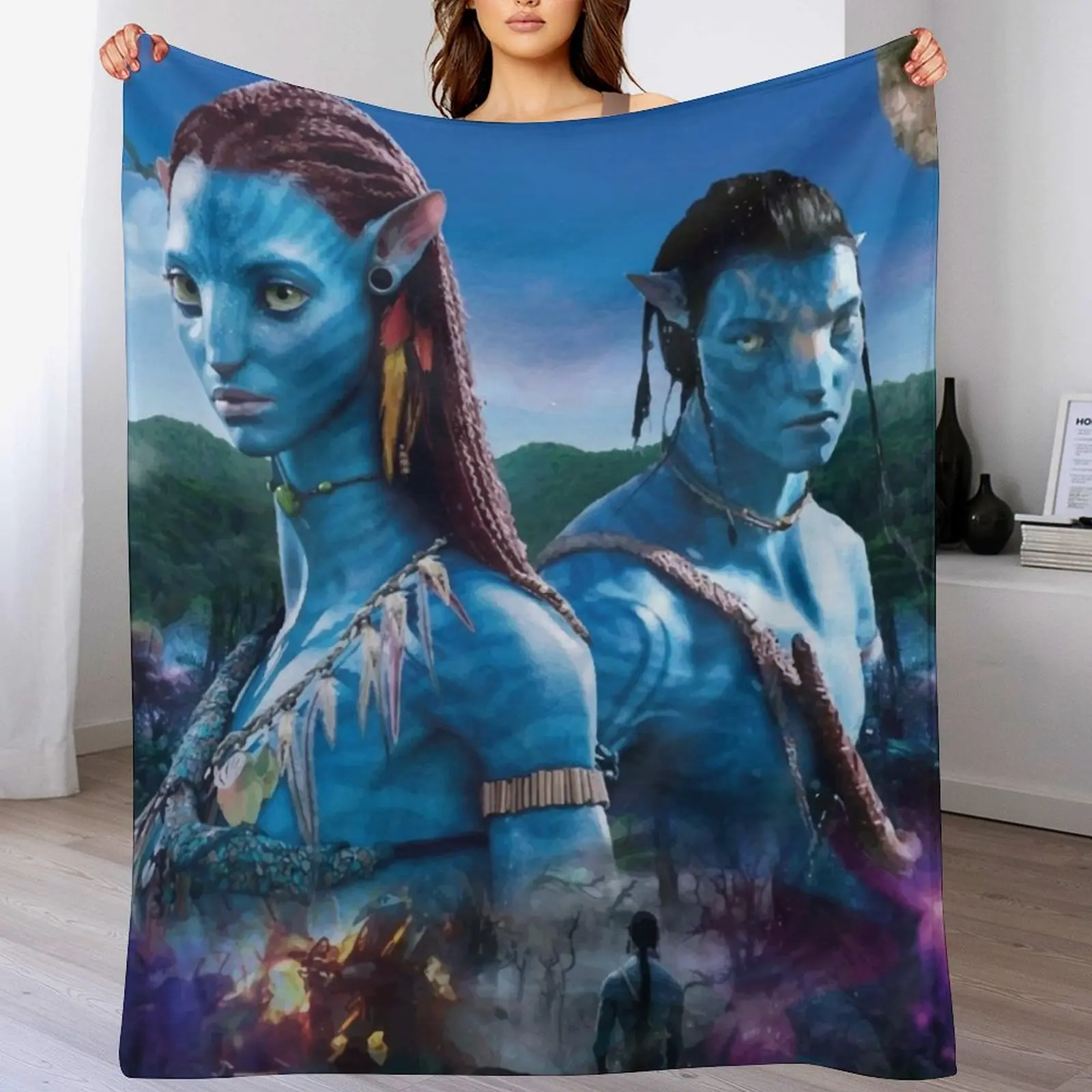 

AVATAR Throw Blanket Flannel blankets and throws decorative Blankets For Baby Blankets