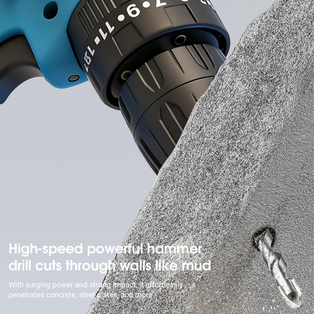 Mamidw 3/8 Chuck brushless electric drill,drilling machine, powerful cordless screwdriver, For Makita 18v Battery PIN