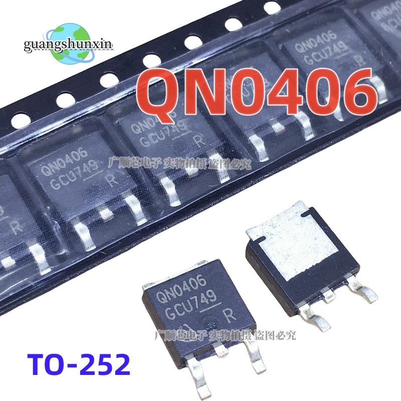 10PCS New Original Imprint QN0406 IPD80N04S3-06 Field Effect Tube N Channel 40V90A SMD SOT-252