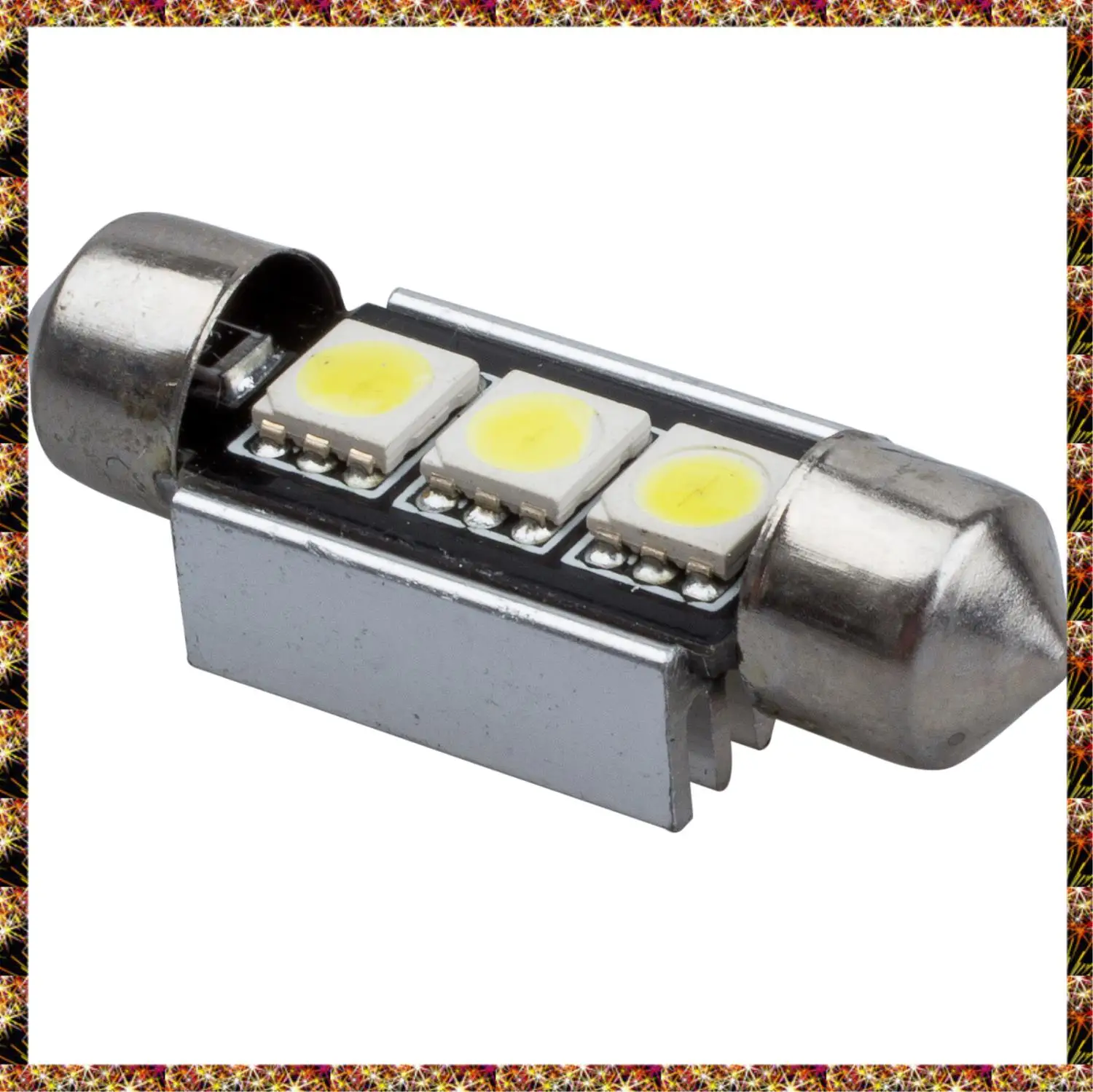 BTCL 2 X 36Mm 3 SMD 5050 LED 오류 무료 돔 꽃줄 조명 W 방열판