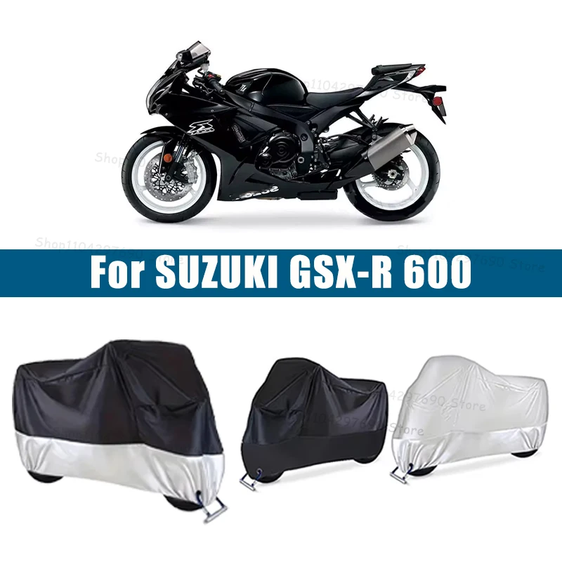 210D Oxford Motorcycle Cover Waterproof All Season UV Protection For SUZUKI GSX-R 600 Anti-Tear Windproof Motorbike Cover
